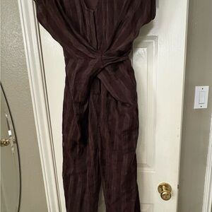Chic Dark Brown Jumpsuit